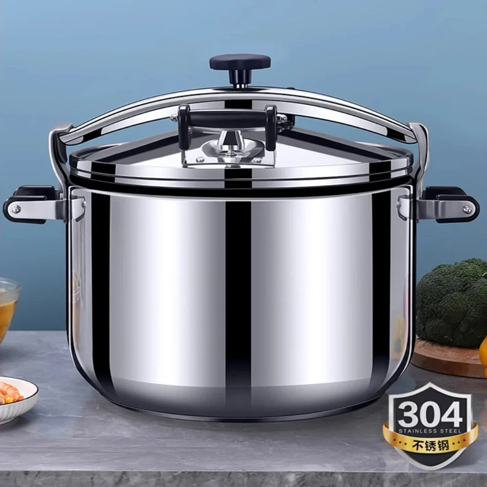 70L Commercial Pressure Cooker Large-capacity Induction Universal Pressure Canner Autoclave Pressure Cooker Stainless Steel압력밥솥