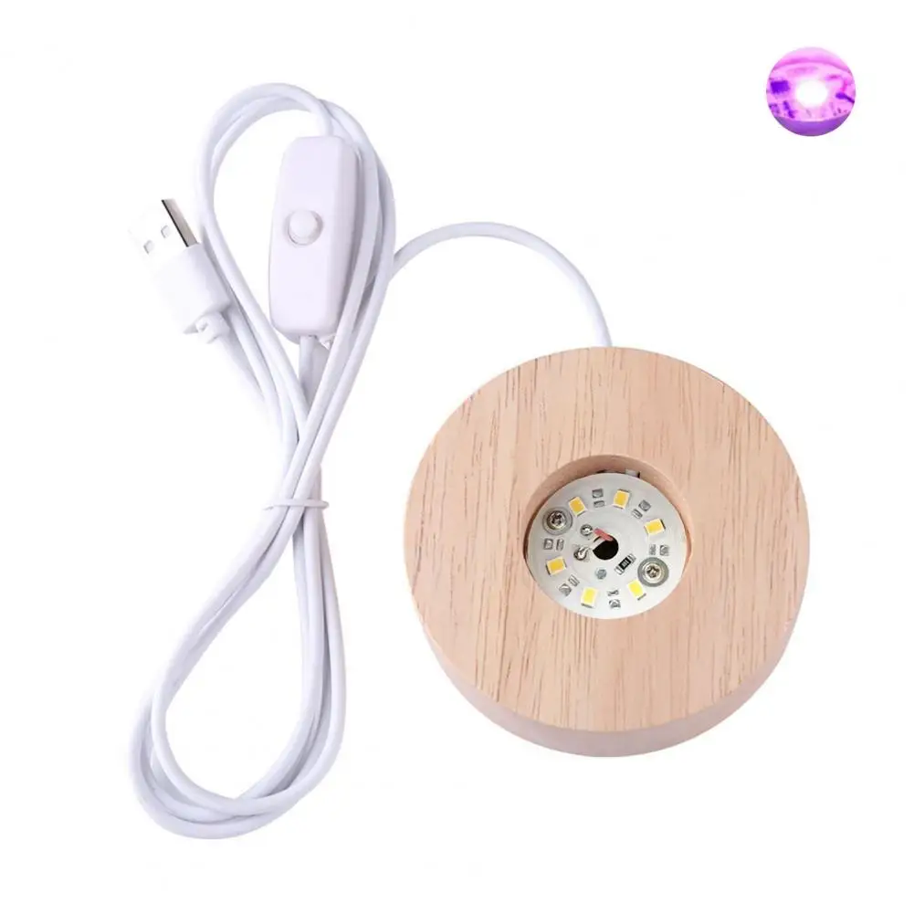 Stoisko wystawowe minimalistyczne szerokie zastosowanie 3 kolory USB Port 1.2W oświetlenie dębowe DIY drewniana lampa baza nocna dostawa