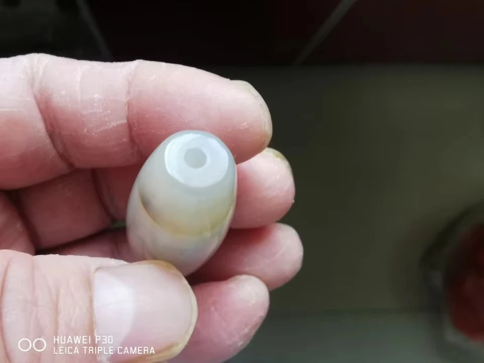 1pc  Banded Eyed Nepal Indo Tibet Agate Old Bead Amulet for Gift
