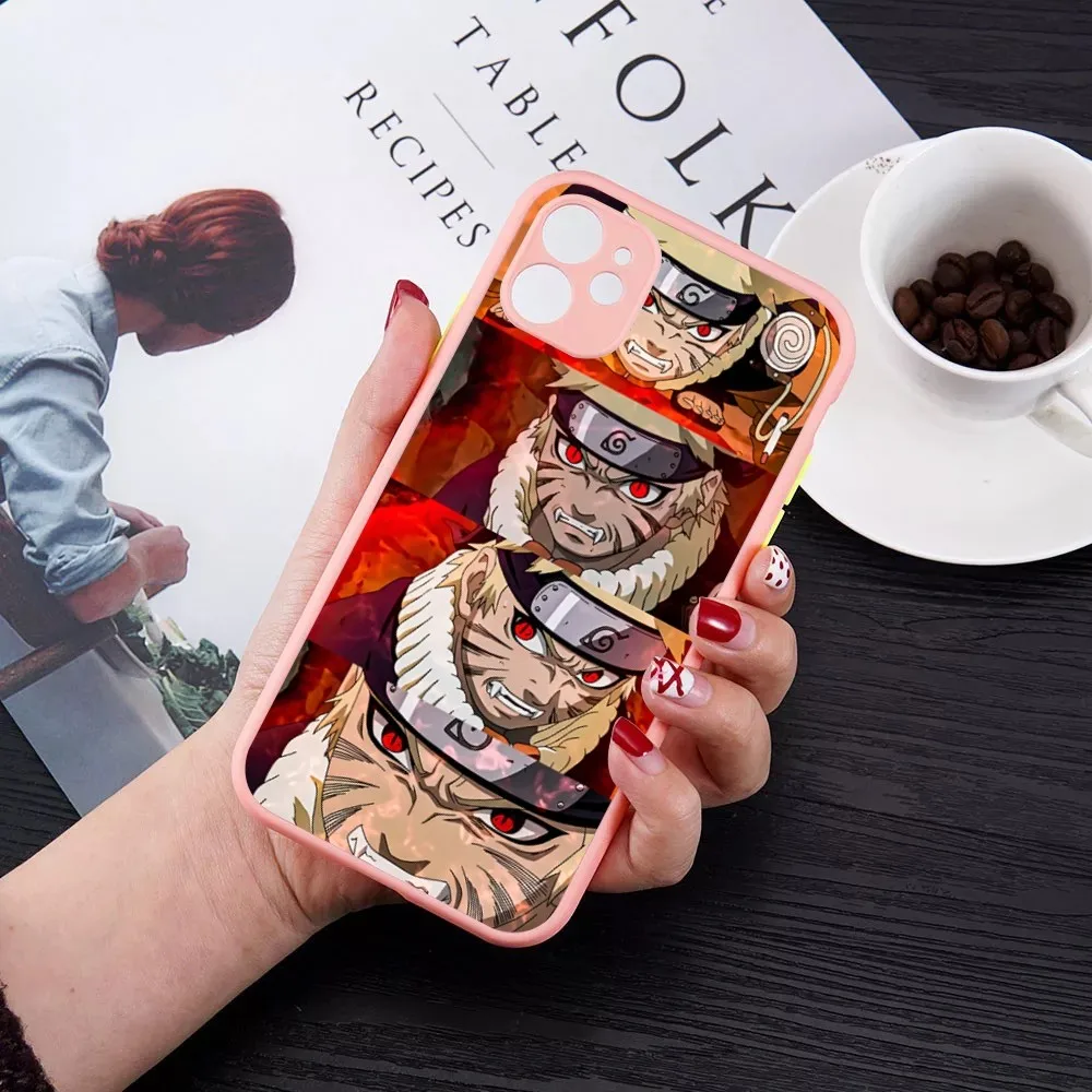 Anime Cool-N-Narutos Phone Case For IPhone 14 X XR XS 7 8 Plus 11 12 13 Pro MAX 13mini Matte Shockproof Case