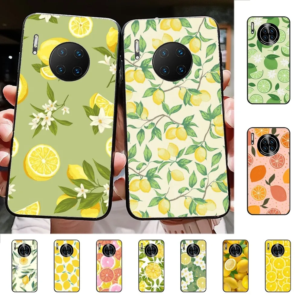 Fruit Lemon Phone Case For Huawei Mate 10 20 30 40 50 Lite Pro Nova 3 3i 5 6 SE 7 Pro 7SE