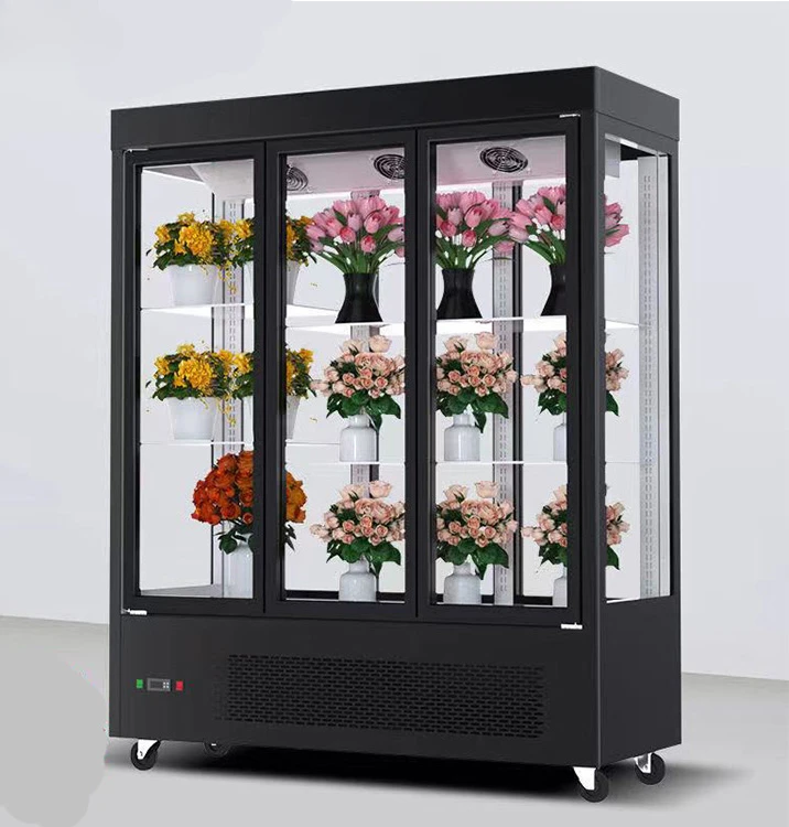 Used Flower Refrigerator Refrigerated Showcase for Flower Fresh Flowers Display Refrigerator