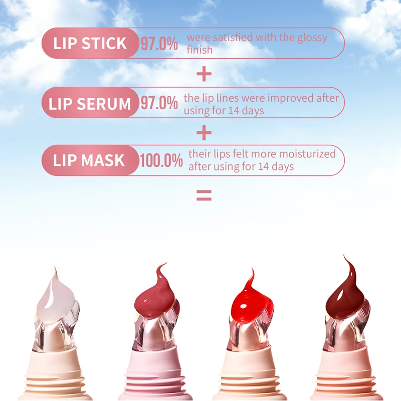 Nawilżający i długotrwały błyszczyk do ust, łatwy w aplikacji, nieklejący się naturalny makijaż ust.