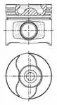 8770725 STD00AG internal engine PISTON PISTON ring for CDTI VECTRA C CDTI VECTRA C (STD)/(STD)