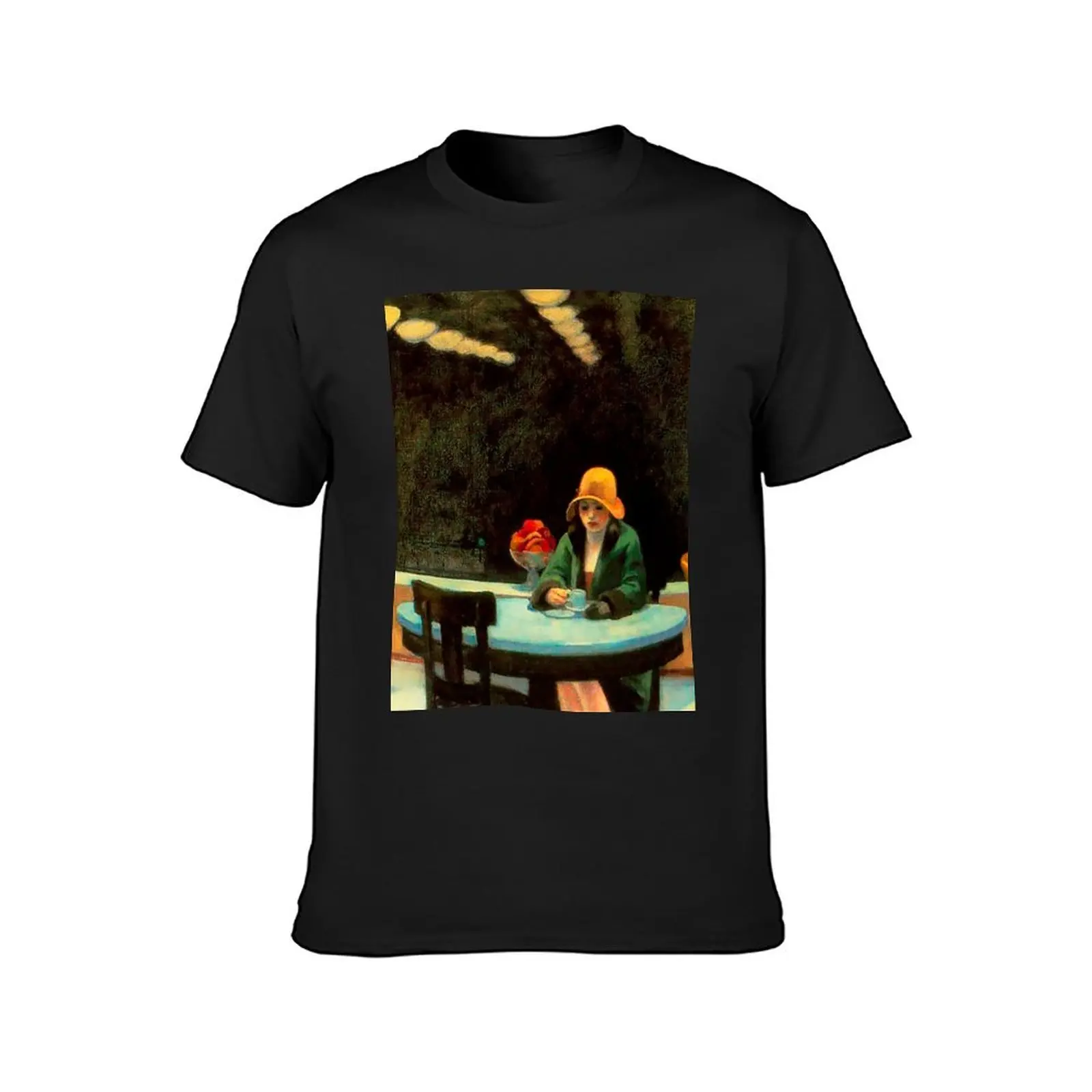 Automat by Edward Hopper T-Shirt tees plus sizes sports fans tops mens graphic t-shirts big and tall