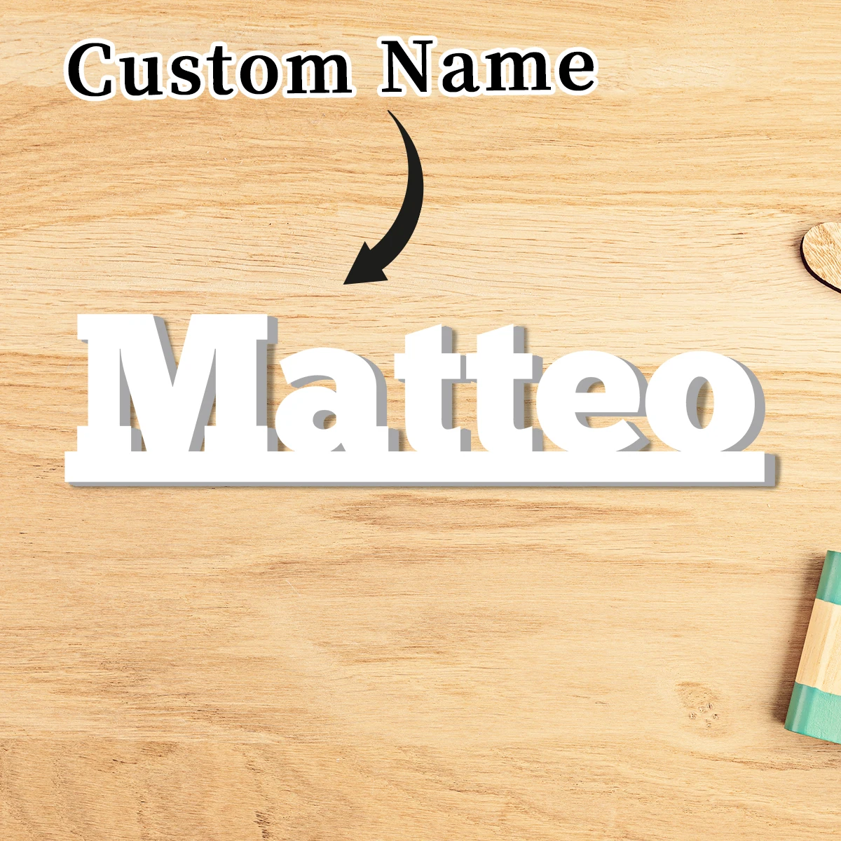 1pc Custom modern PVC Ornament,DIY Paintable,Bedroom Living Room Table Wall Decor,Wedding Birthday Anniversary Graduation Gift - view 6