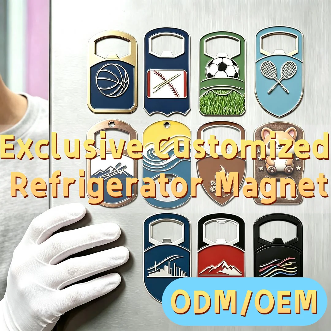 Metal Bottle Opener magnetic refrigerator magnets cute fridge magnets sport landscape animal custom travel refrigerator souvenir