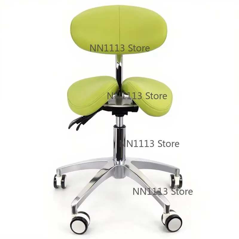 Modern Salon Saddle Stool With Backrest Hydraulic Pump Pulley Rotary Lifting Swivel Salon Chair for Barber Shop