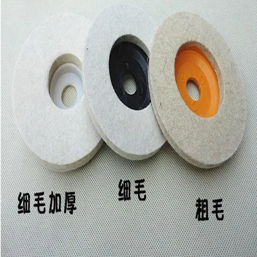 Cost sale of 3PCS/Set of 100*16mm Fine Wool Polishing Wheel Pads for Fine Polishing Glass/Plastic/Wood/Metal Workpieces