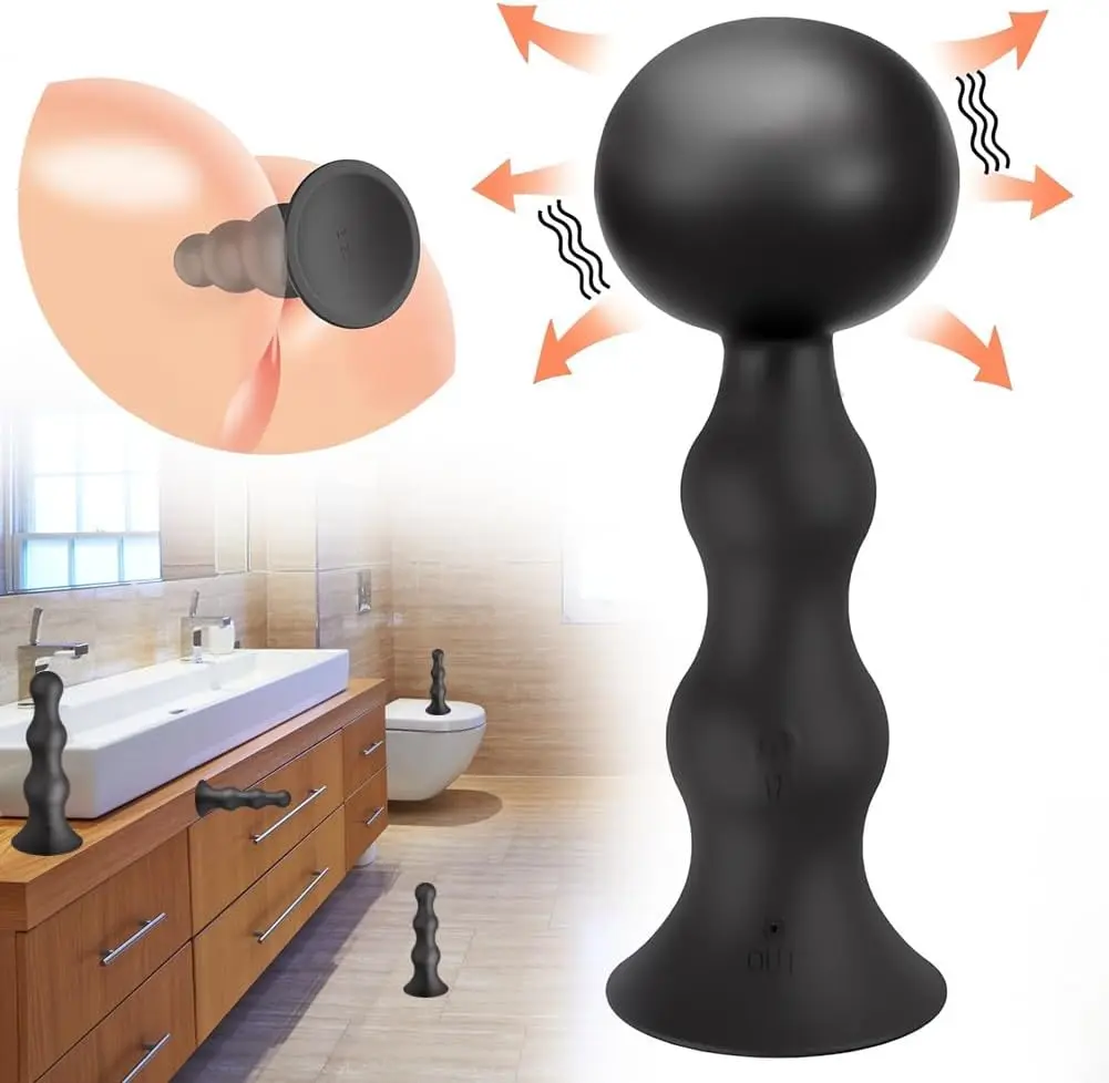 vibrerende buttplug opblaasbaar prothetisch verband, prostaatstimulator met afstandsbediening, 10 vibratiemodi, oplaadbare vibrator