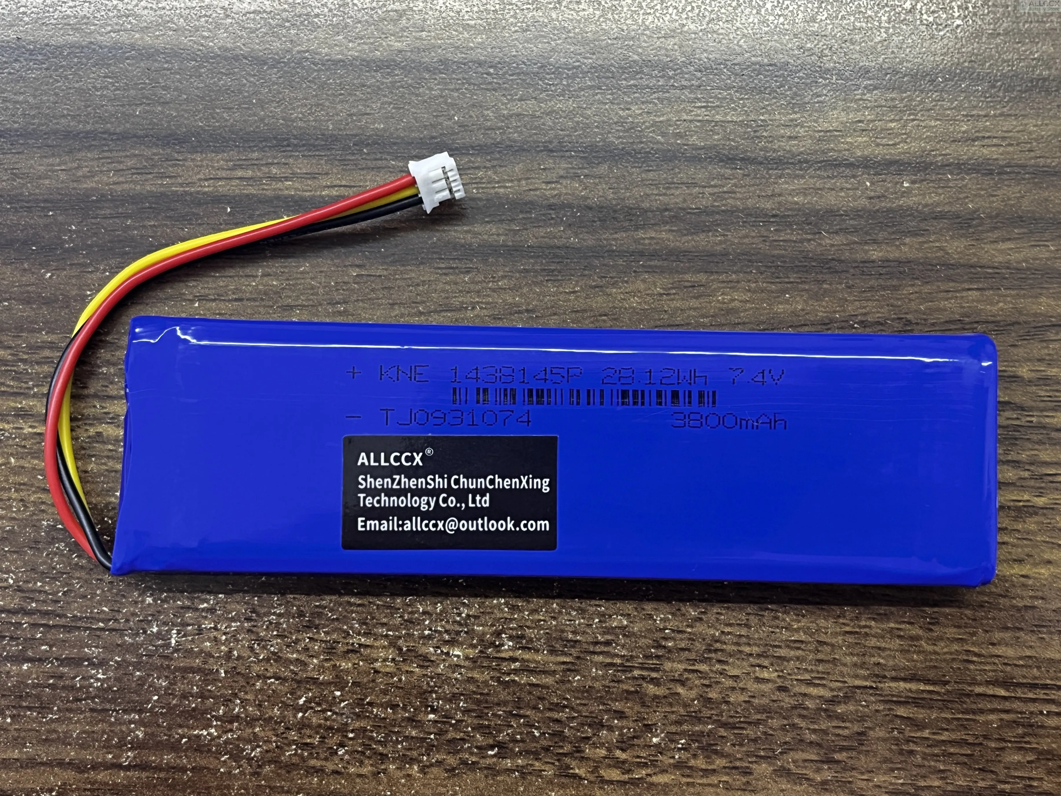 ALLCCX 7.4V 3800mAh Replacement DVD Player Battery 1438145P For Sylvania SDVD1087 Blu-ray Player