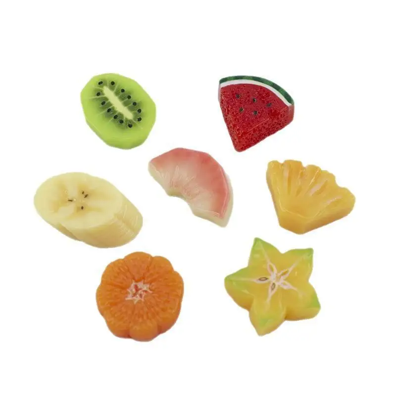 10 Stück Harz-Deko Fruchtscheiben Kirschtomaten Flache Rückseite Harz-Cabochons Scrapbooking DIY Kopfschmuck Bastelzubehör – Detail 5