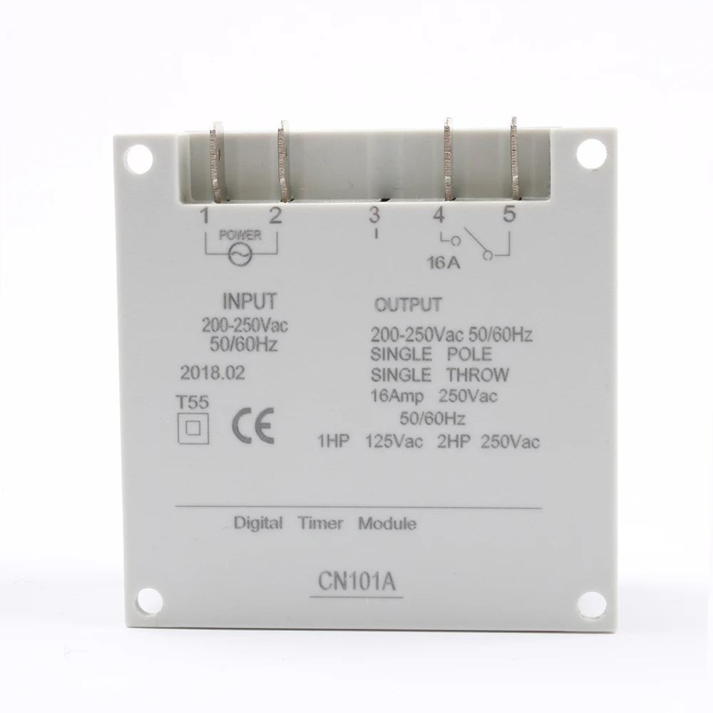 No Lock CN101A AC 220V110V DC12V 24V  Digital LCD Power Timer Weekly Programmable  Electronic Time Relay Switch 16A(8A) No Cover