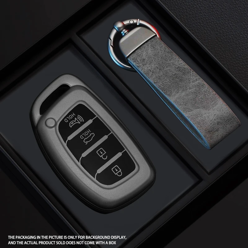Schwarz Krieger Stil TPU Auto Schlüssel Fall Abdeckung Fob Schlüsselbund Für Hyundai Tucson Santa Fe Rena Sonata Elantra Creta Ix35 Ix45 I10 I30 – Detail 3