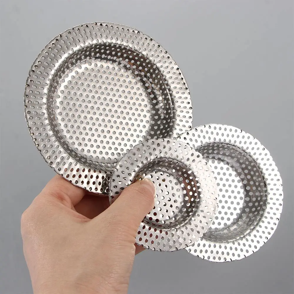 Full-hole Stainless  Steel Drain Bathroom Kitchen Strainers Sink Kitchen Tools Filter Kitchen Sink