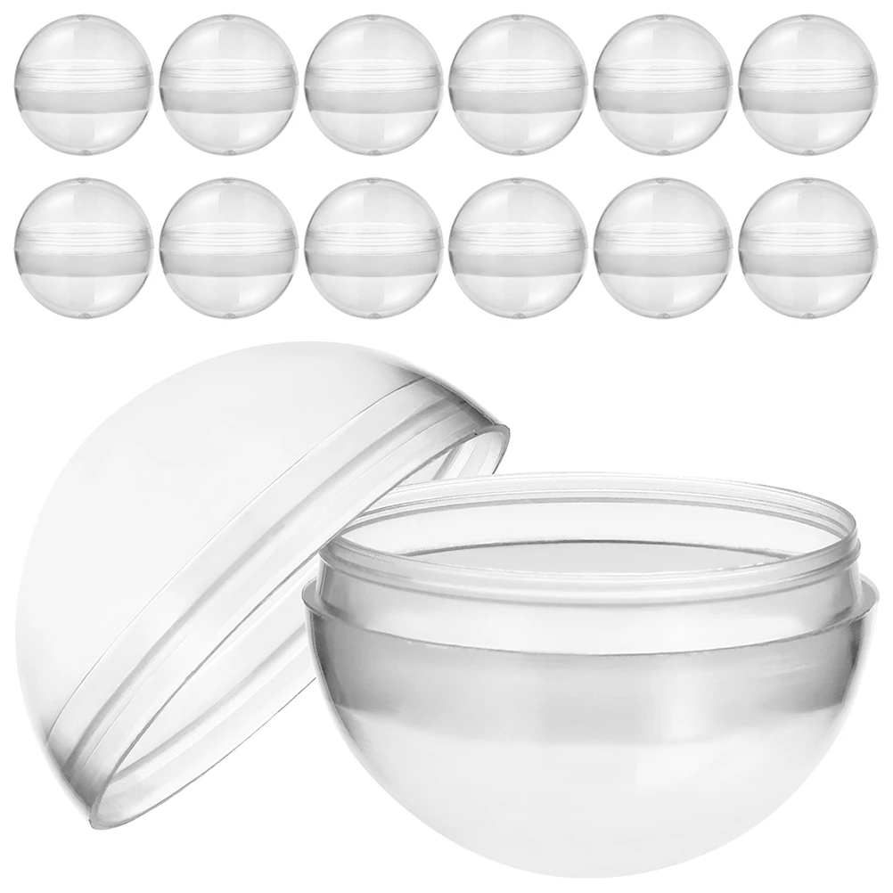

100pcs Clear Plastic Round Toy Capsules Vending Machine Easter Eggs Baby Gumballs Party Favor Collectibles