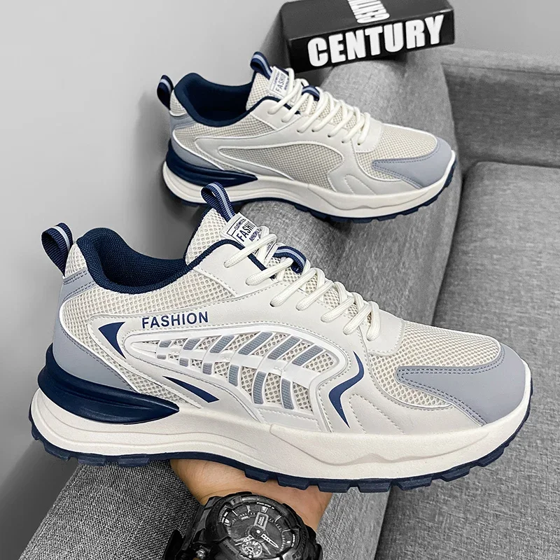 

Men's Summer Mesh Shoes Breathable Student Running Casual Sports Shoes Increase Forrest Gump Shoes with All Fashion Shoes