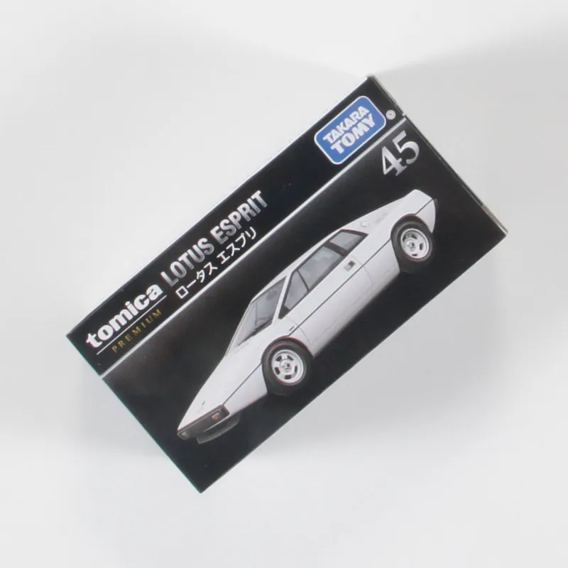 Authentic TAKARA TOMY Tomica Premium No.45 Lotus Esprit 1/61 Diecast Car Retractable Lights Suspension Collectible Alloy Model G