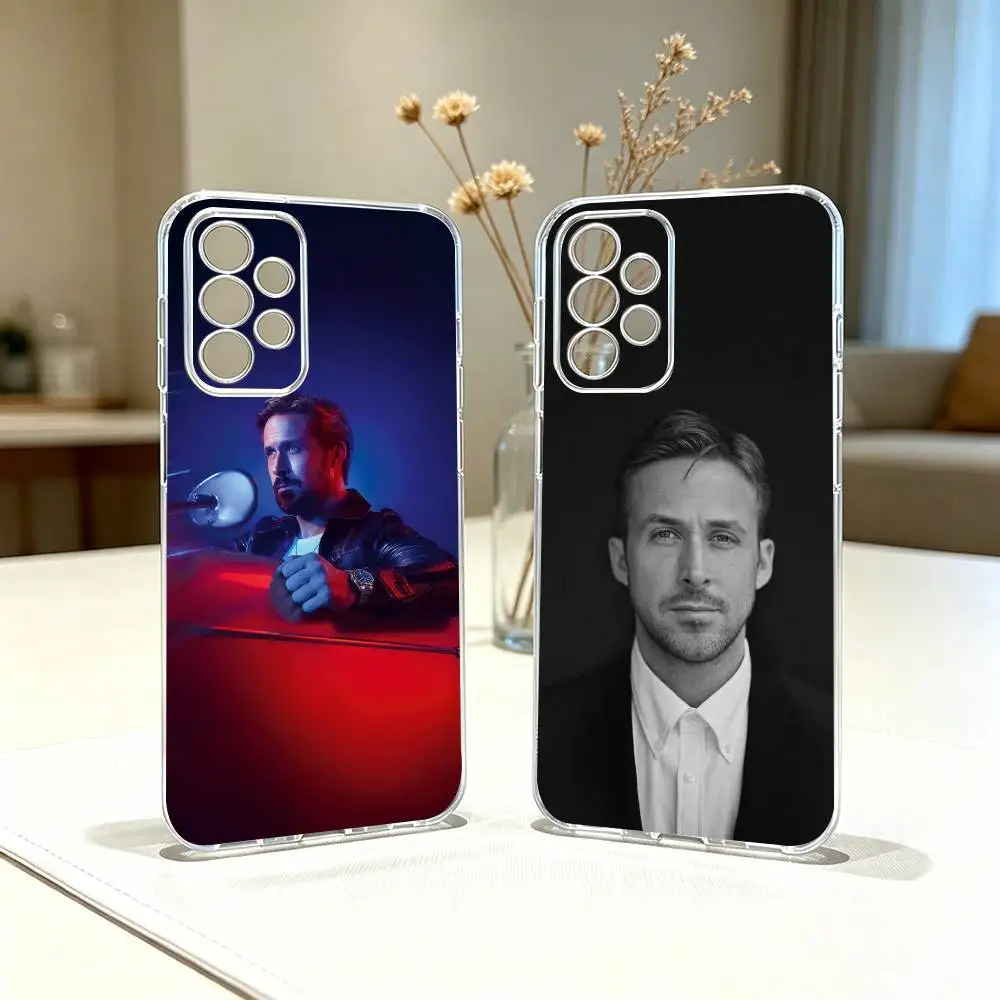 Funny R-Ryan Gosling Phone Case For Samsung S25,S24,S21,S22,S23,S30,Ultra,S20,Plus,Fe Transparent Cover
