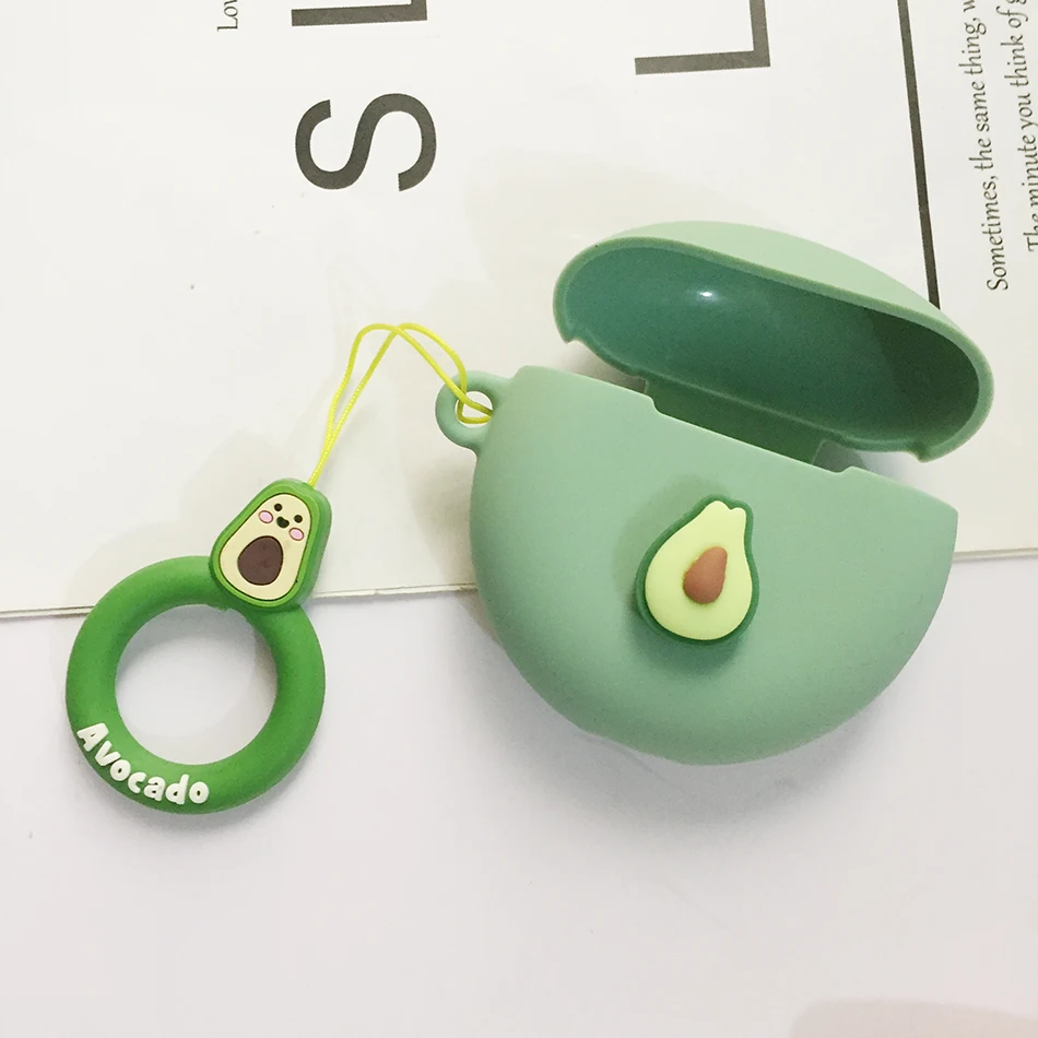 Funda protectora de silicona para huawei freebuds 4i, 4, 3, PRO4, con dibujos animados, anillo antipérdida, funda para auriculares inalámbricos