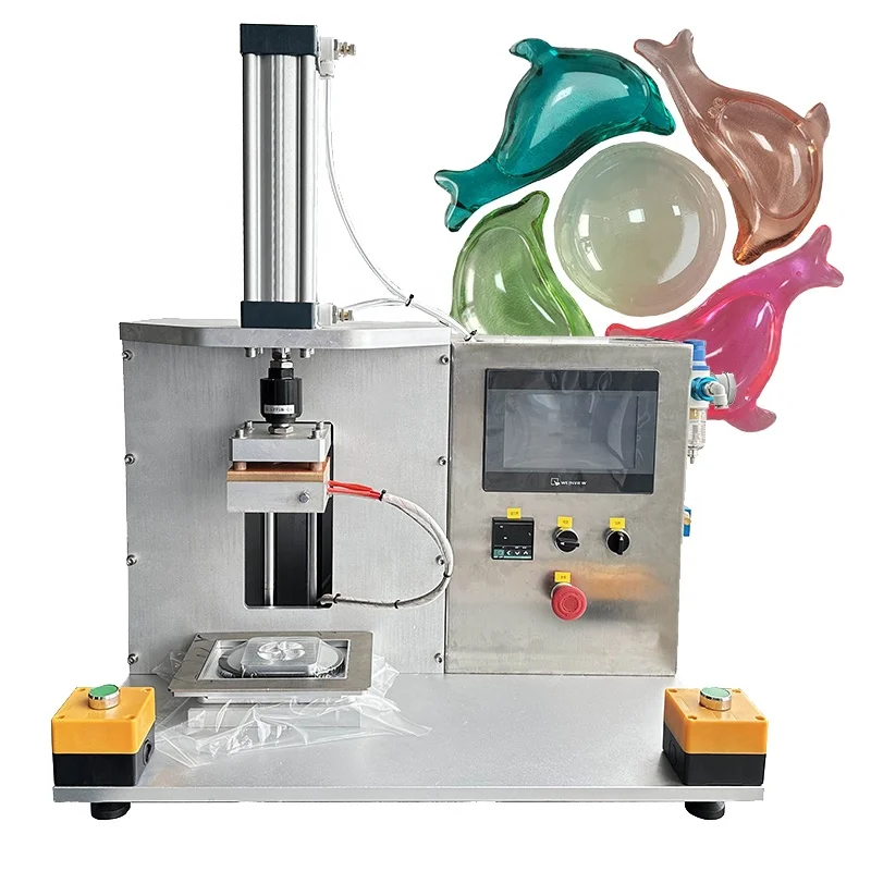Semi-automatic packaging filling sample preparation machine for washing powder granules, PVA water-soluble film packaging, labor
