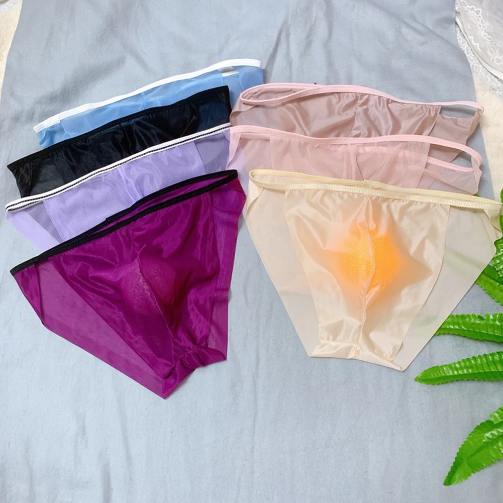 

Thongs Knicker Knickers Briefs Sexy Men's Mesh Sheer G string Thong Underwear Cotton Briefs Lingerie Shorts