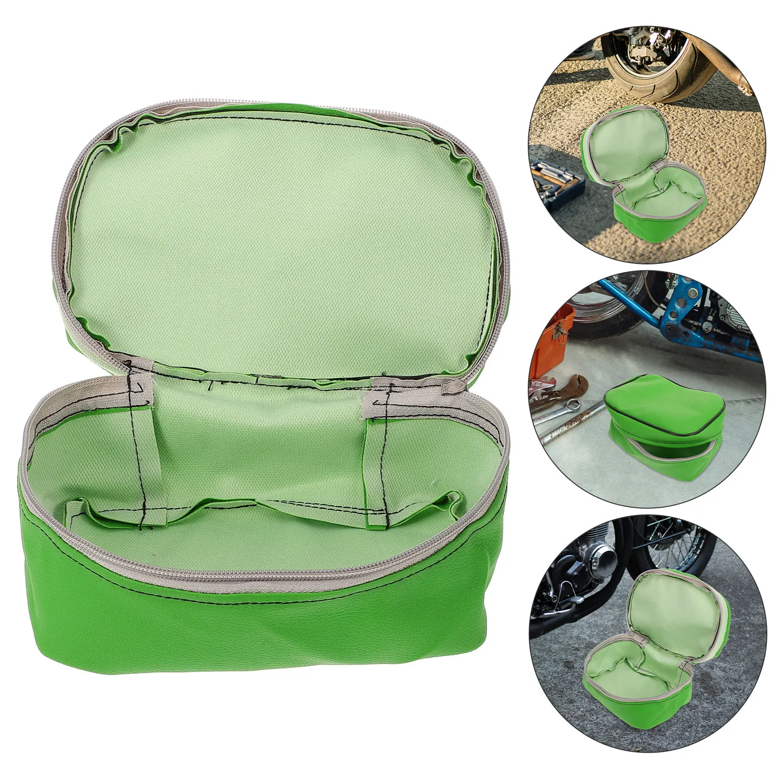 

Universal Motorcycle Bag Set Spacious Compartment for Tools Gear Weather Resistant Saddle Bag Riding Accessories