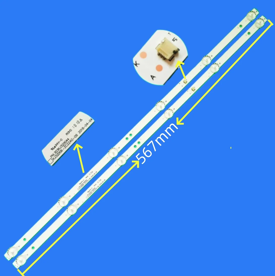 LED Backlight strip For KJ32D06-ZC22AG-20E 09E 12 18 20 26 26E DLED32HD 2X6 0005 KJ320M13 KJ320M14 EX-32HS011B PK-32D16T