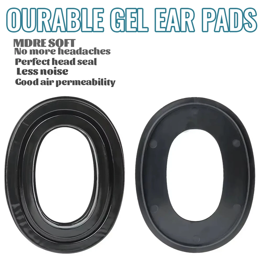 Noise-Isolating Replacement Ear Pads For 3M Peltor Series Sport Shooting Earmuffs Silicone Comfort Cushion Headsets Muff