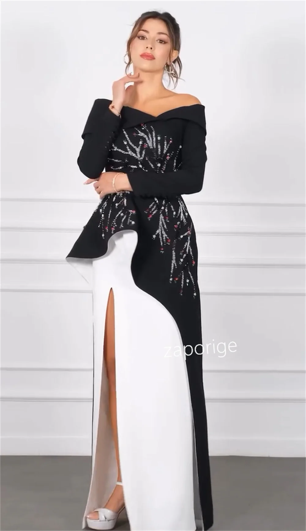 elegant straight dresses Formal Dress: 27644. Long, One Shoulder, Straight, Closed Back | Alyce  Paris main image 1
