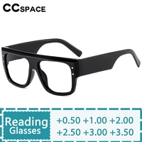 Gafas de lectura cuadradas de gran tamaño para presbicia, lentes ópticas de resina con remache de diseñador de marca, dioptrías personalizadas + 50 ~ + 600 #302185