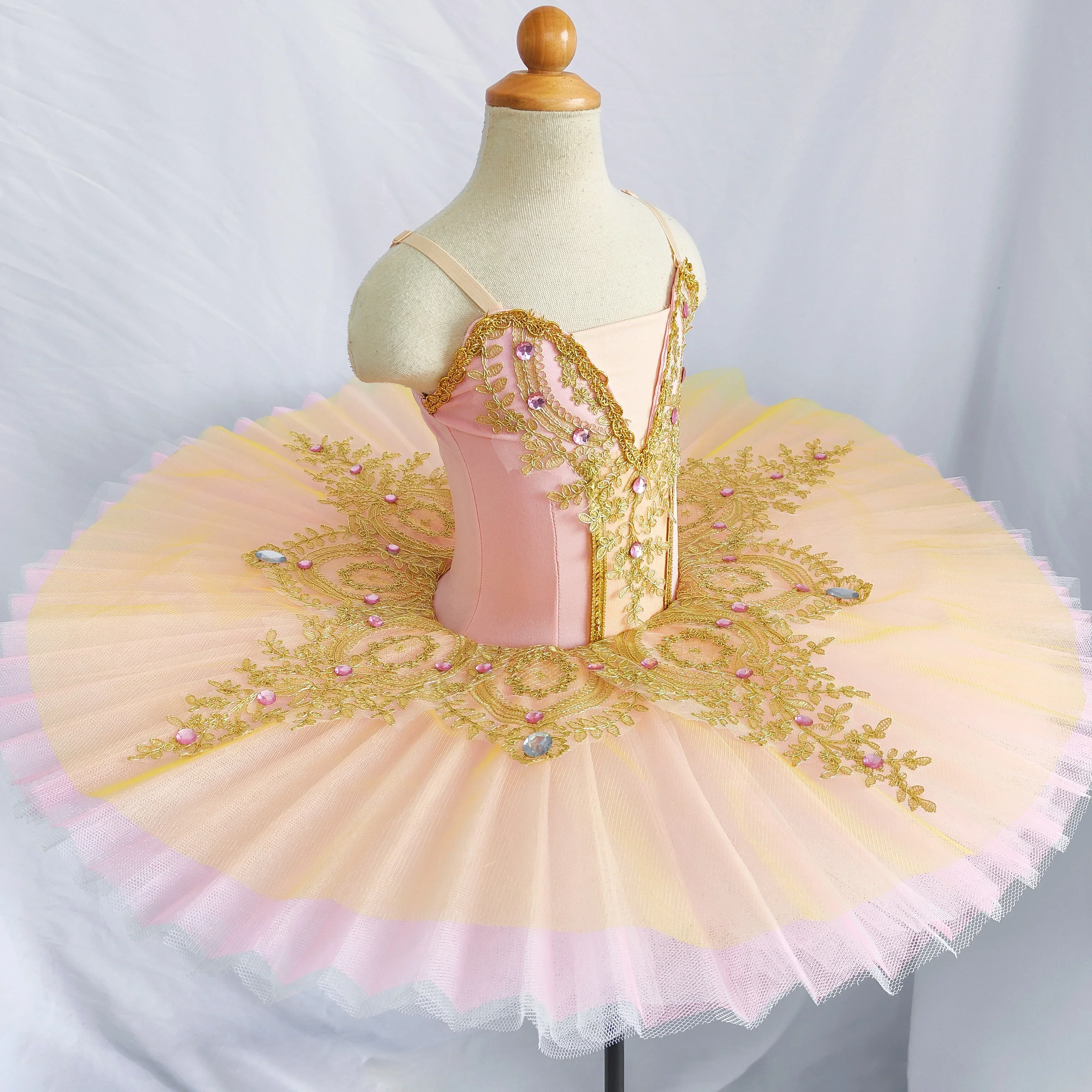 

2022 New Ballet Tulle Dress Professional Swan Lake Ballerina Pancake Tutu Adult Child Ballet Dress Kids Dance Costume women