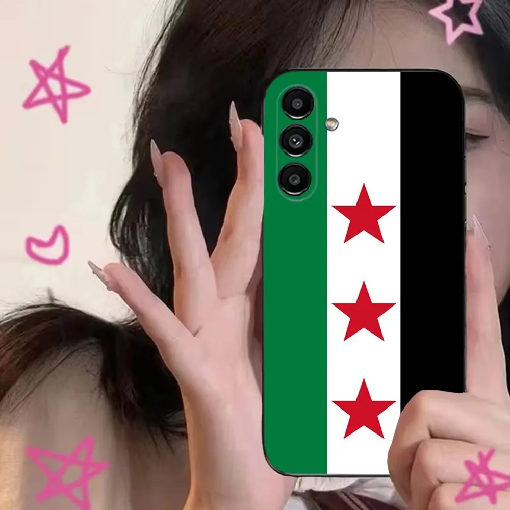 Syrian Syria Flag  Phone Case For Samsung S24,S21,S22,S23,S30,Ultra,S20,Plus,Fe,Lite,Note,10,9,5G Black Soft Cover