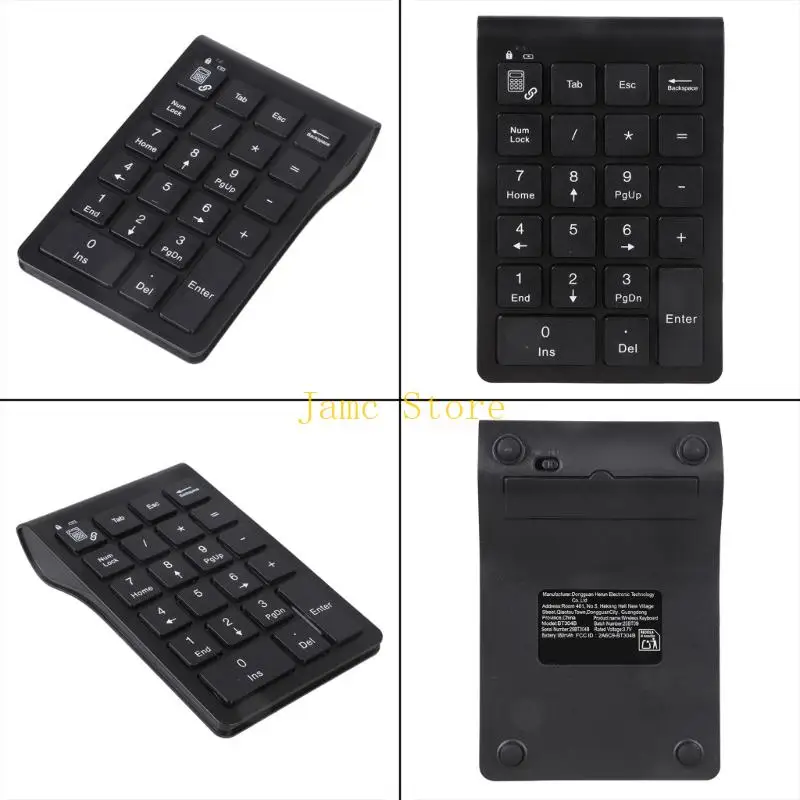 LX0B Bluetooth-compatible5.0 Wireless Numeric Keypad 22 Keys Digital Keyboard for Accounting Teller More System Tablets