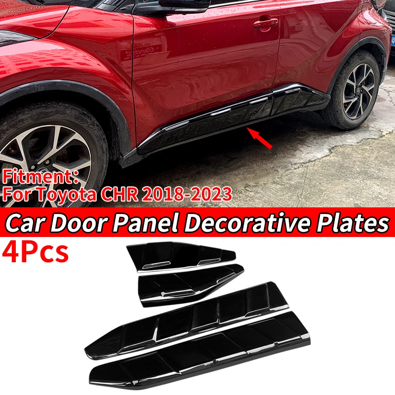 

Car Door Protector Decorative Exterior Upgrade Carbon Fiber Look Accessories ABS For Toyota CHR 2018 2019 2020 2021 2022 2023