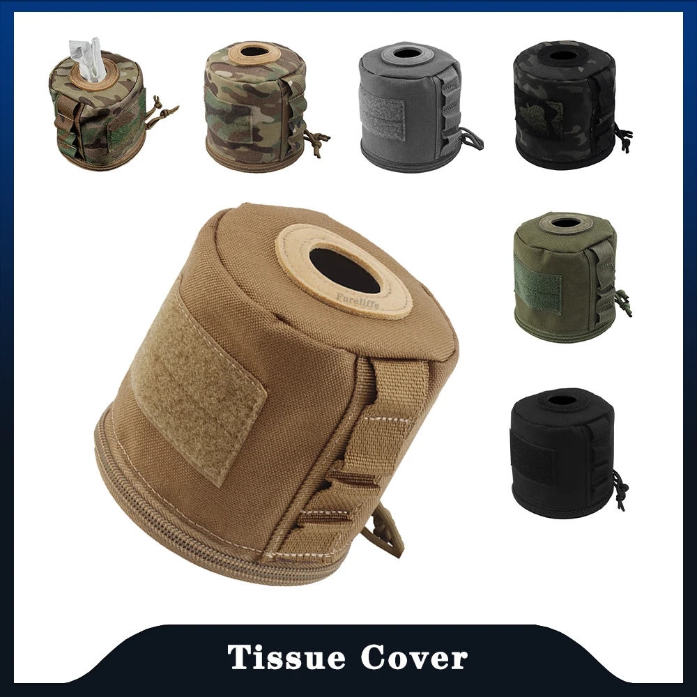 

Large Capacity Roll Paper Storage Rack Bag Toilet Paper Rack Hanging Box,MOLLE Vest Storage Bag Tactical Bra Mount Sub Pouches