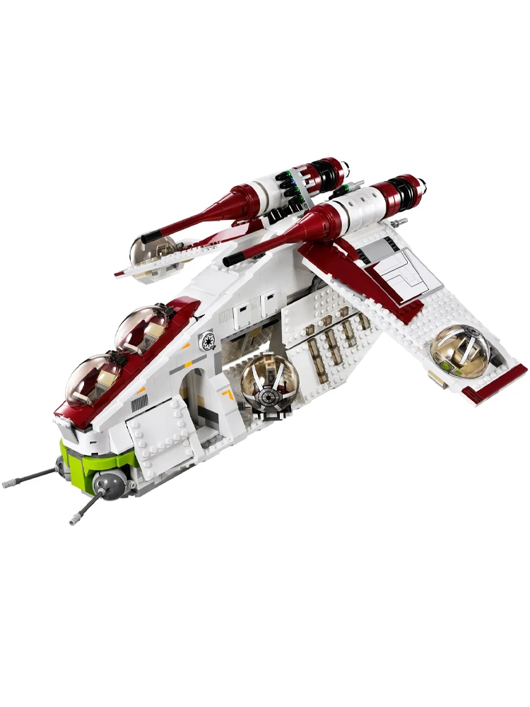 Hot Toys Star 1228pcs Plan Republic Dropship Gunship Building Blocks Bricks Toys for Children Birthday Gift image 3