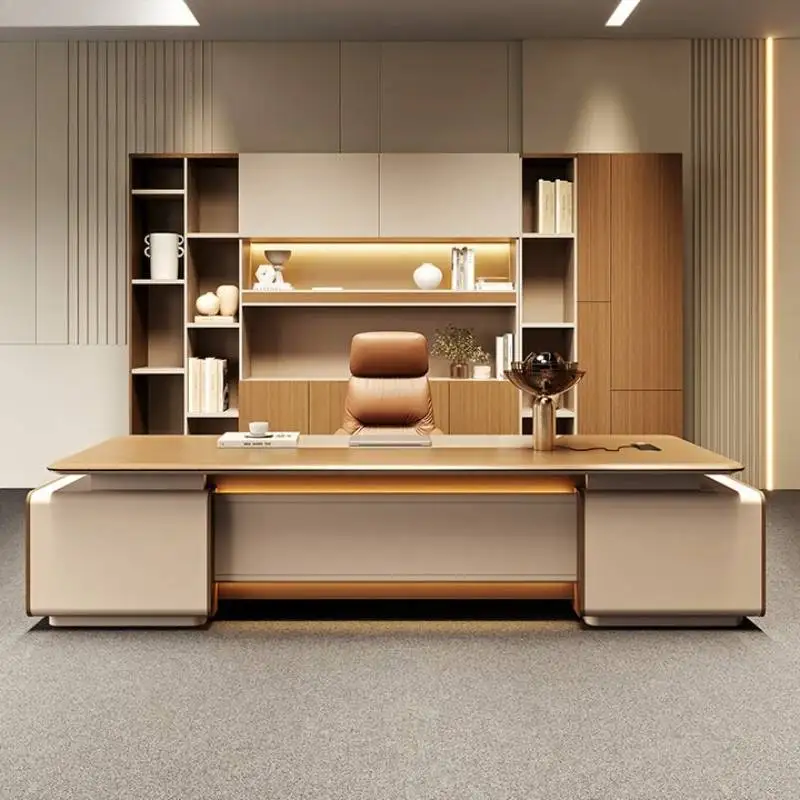 Drawers Organizer Office Desks Executive Brown Portable Adjustable Office Desks Standing Corner Mesas De Computador Furniture