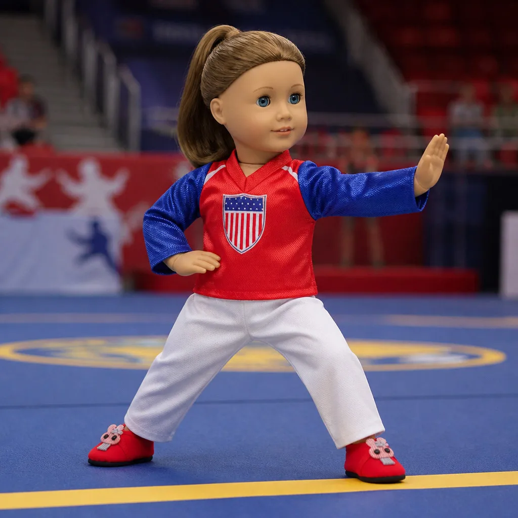 18-Inch Doll sportswear set Includes Clothes, Shoes,Socks, Perfect Fit for 43cm Dolls