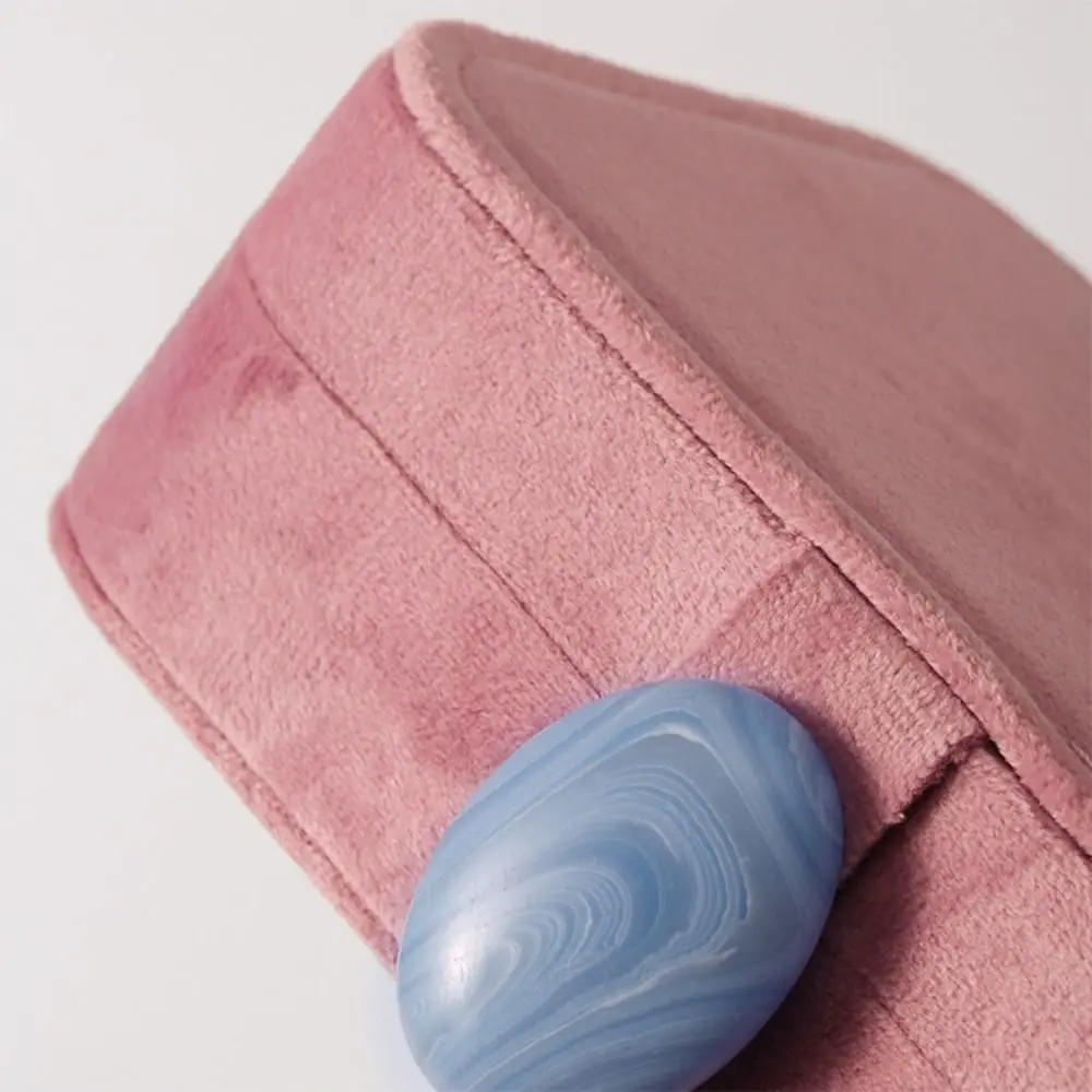 

Large Capacity Velvet Jewelry Box Exquisite Stone Storage Box Solid Color Multi-compartment Travel Jewelry Box Travel Use