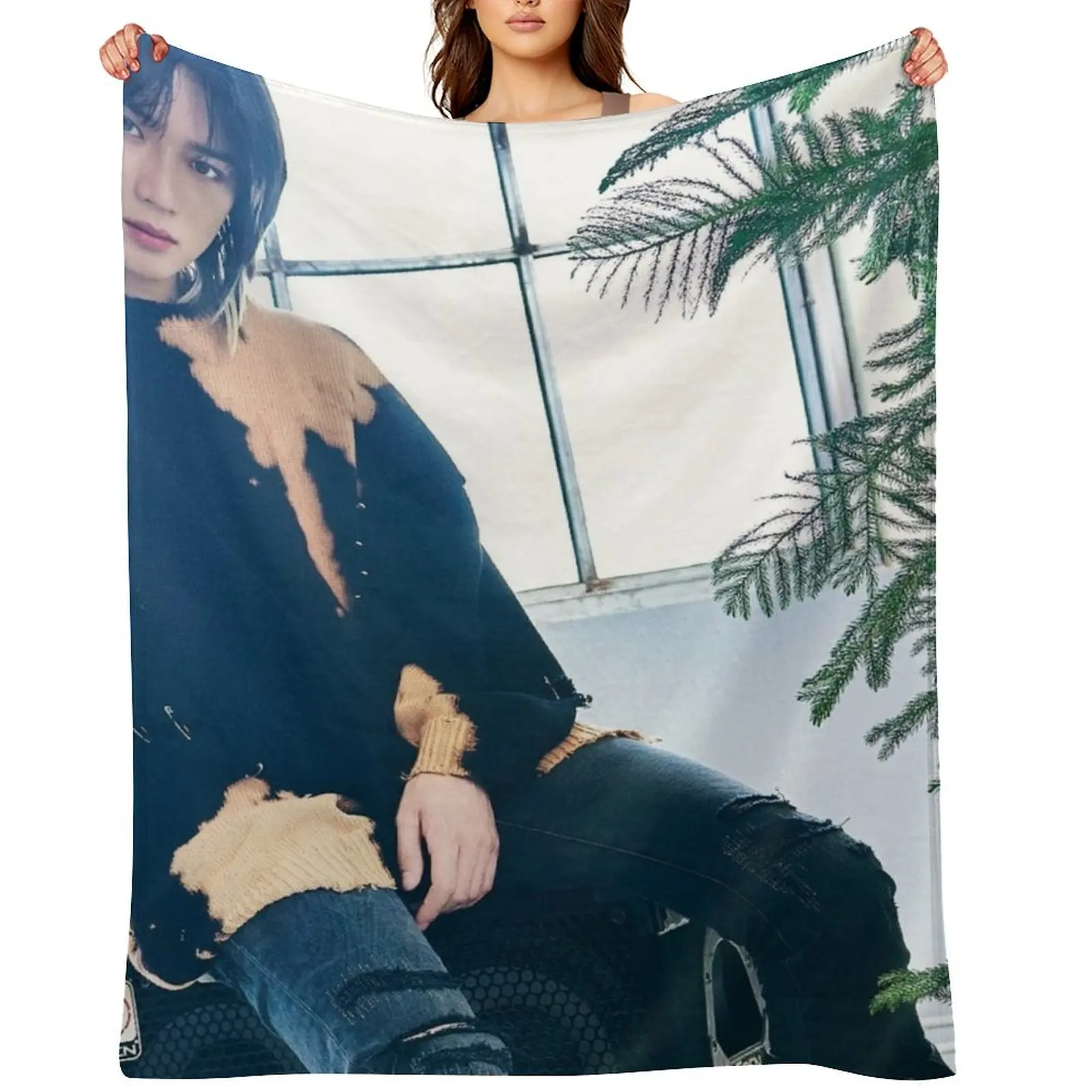 

beomgyu Throw Blanket Personalized Gift For Decorative Sofa Hairys Cute Plaid Blankets