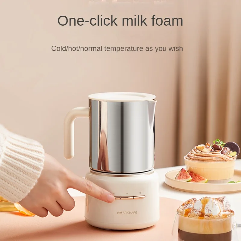 Máquina Eléctrica De espuma De Leche, calentador De Leche caliente y frío, doble uso, cocina, hogar, taza separada, Espumador De cuerpo