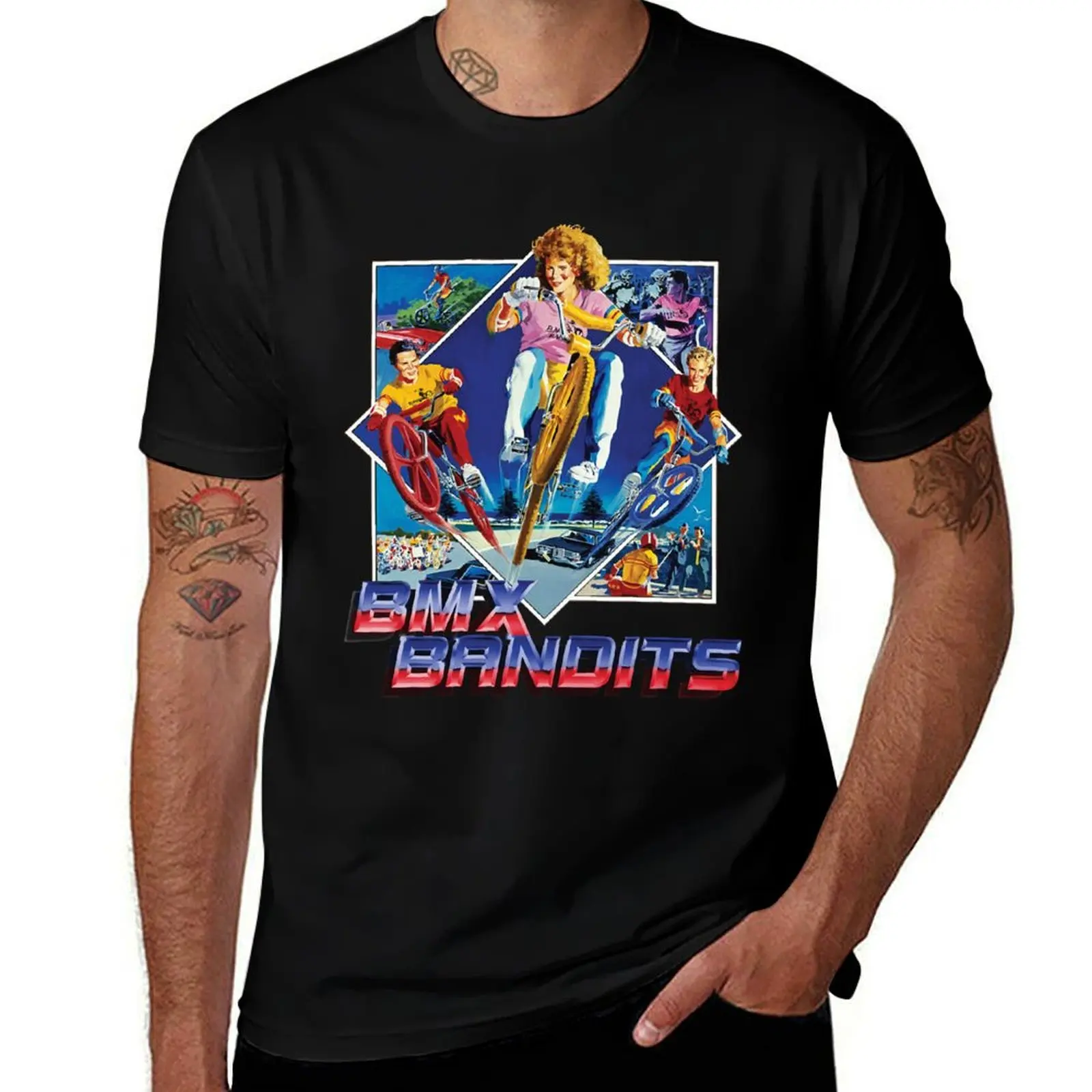 

BMX BANDITS T-Shirt hippie clothes animal prinfor boys Men's cotton t-shirt