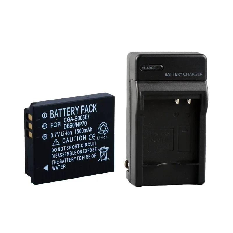 For Ricoh DB-60 DB-65 1500mAh Li-ion Battery / Charger Compatible with GR Digital II III IV GR G800SE GX100 GX200 WG-M1 GR II