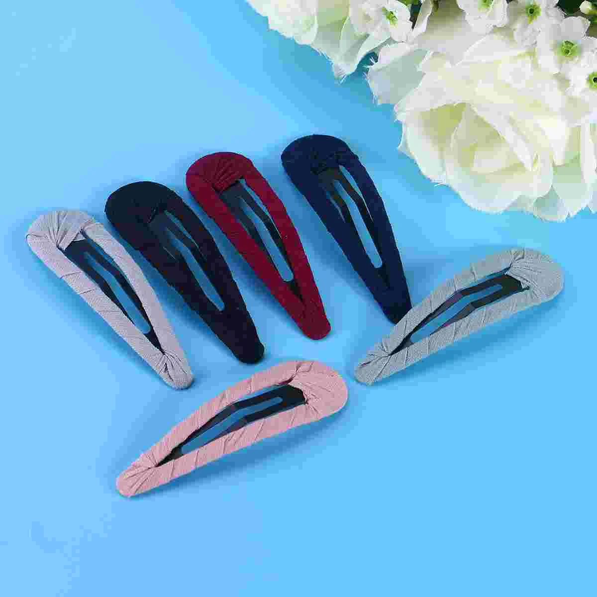 10 Pcs Hair Barrettes Metal Headgear Cloth Accessories for Woman Women Miss