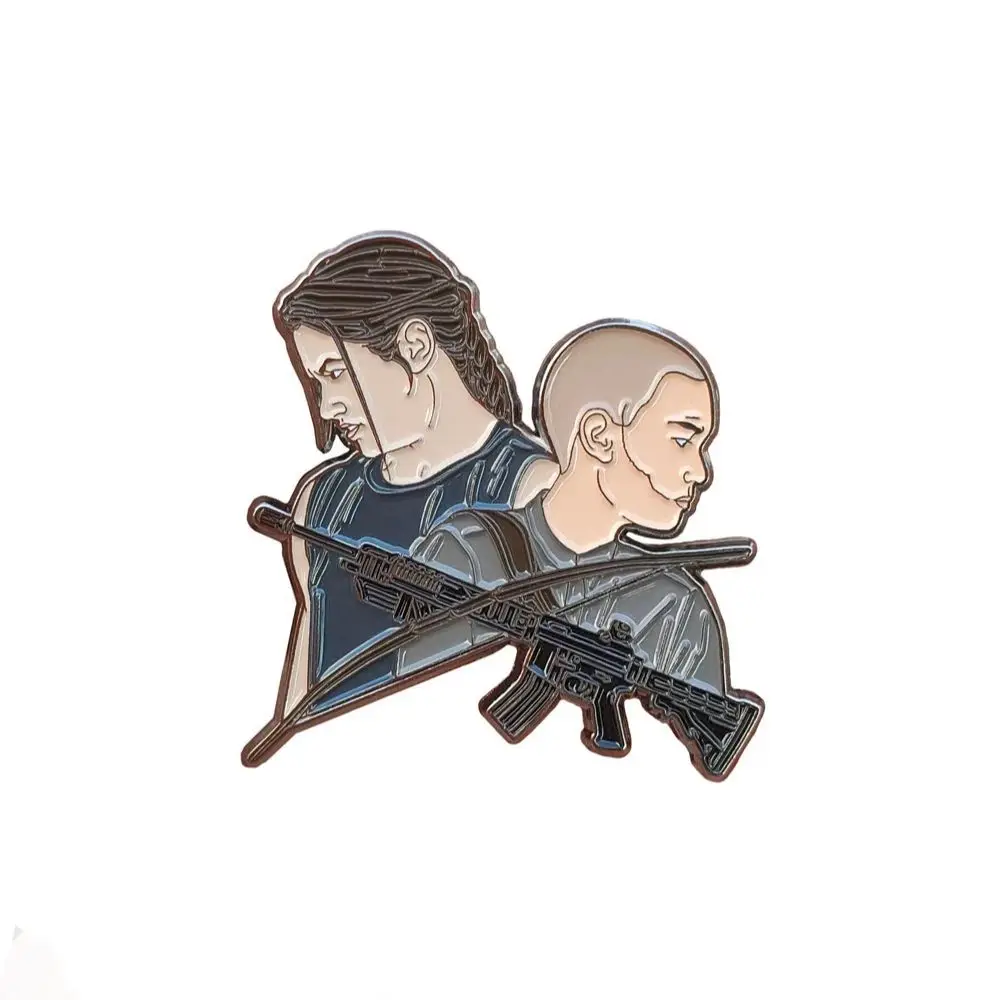 2023 New Classic Game Film Tv the Last of Us Part Ii Abby & Lev Enamel Pin Bag Hat Lapel Brooch Jewelry Cosplay Gift