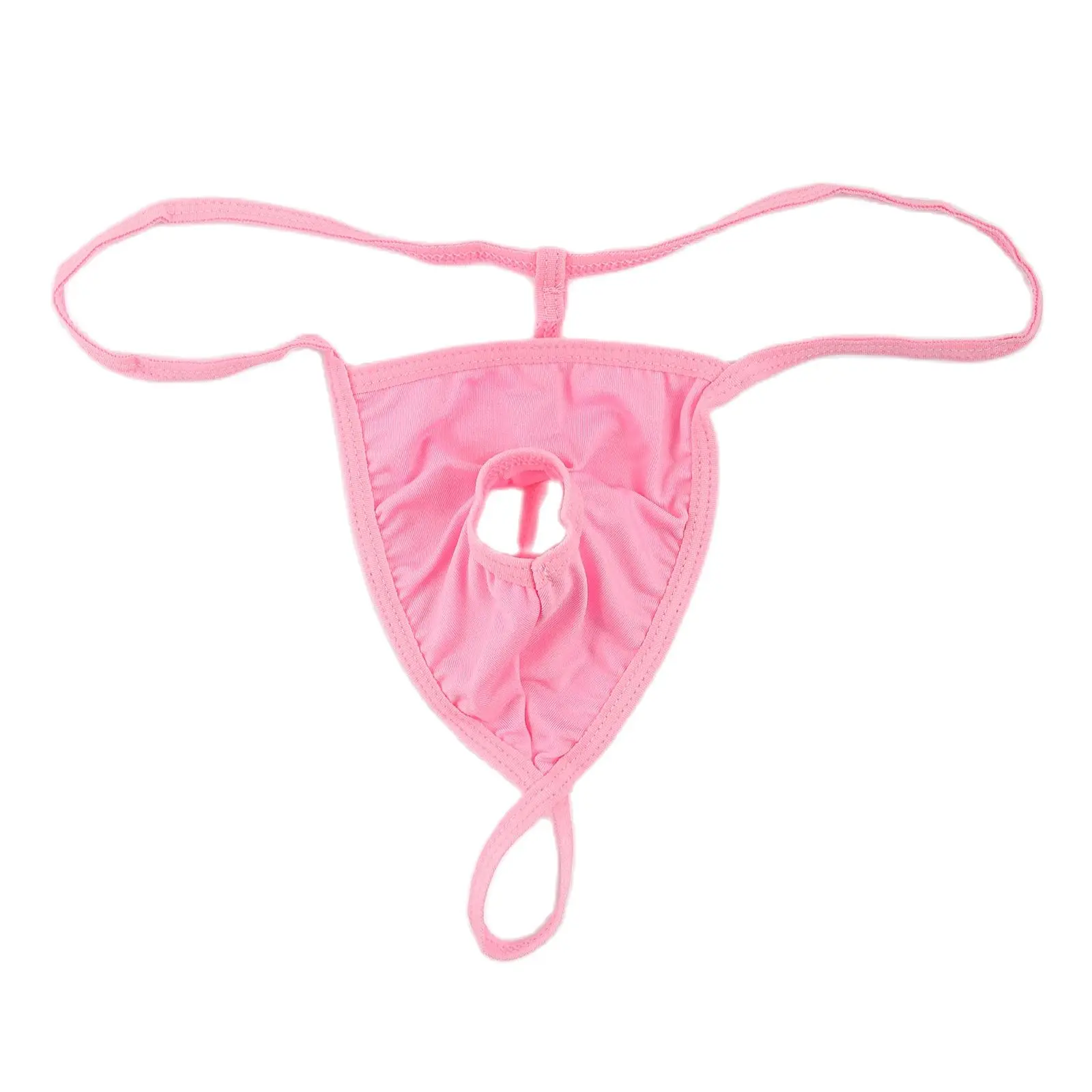 Ropa interior Sexy de CLEVER-MENMODE para hombre, suspensorio de entrepierna abierta, Tanga erótico con agujero para el pene