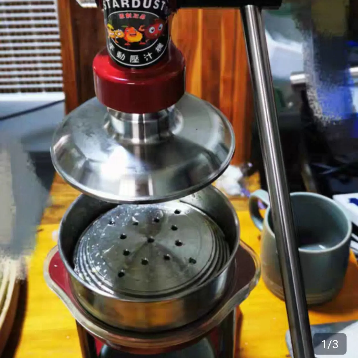 Edelstahl Squeezer Entsafter Handpresse Zitruspresse Manueller Entsafter Tragbarer Entsafter für Zitronen Orange Grapfruit