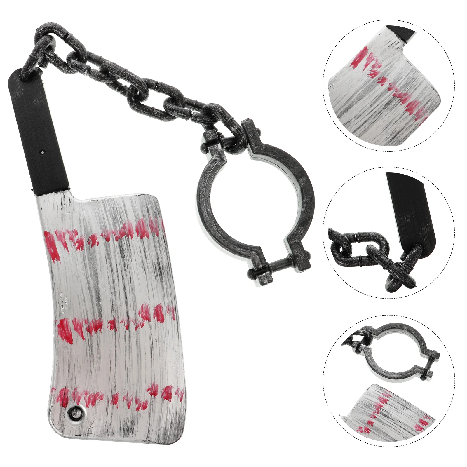 Couteau d'horreur en plastique pour Halloween, décoration, fourniture de fête effrayante pour Halloween, pâques, carnaval, accessoire Photo, jouet en chaîne