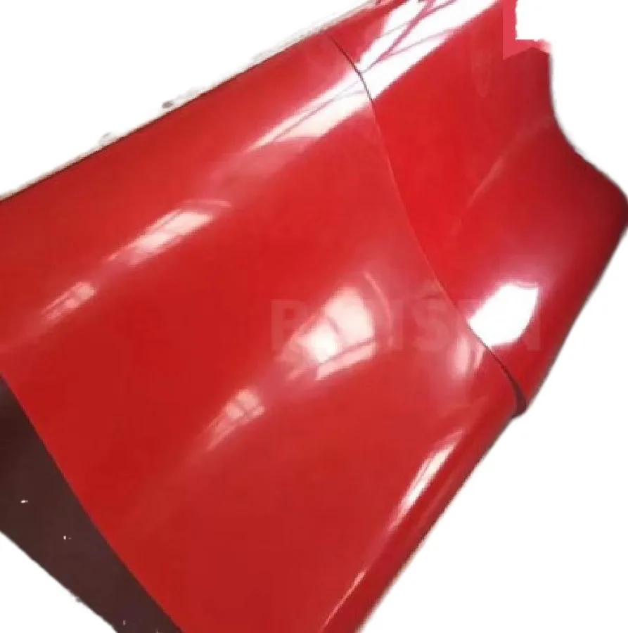 Can Customized -1000x150x2mm Red PVC Belt Flat Line Conveyor Drive Belt